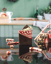 Load image into Gallery viewer, Peppermint Hot Chocolate Soap with Goat Milk