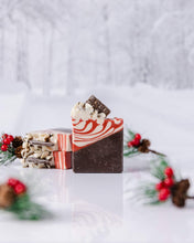 Load image into Gallery viewer, Peppermint Hot Chocolate Soap with Goat Milk