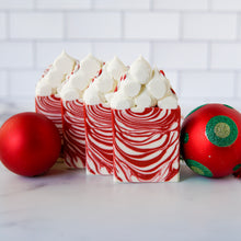 Load image into Gallery viewer, Candy Cane Forest Soap with Coconut Milk