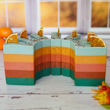 Load image into Gallery viewer, Cranberry Orange Spice Soap with Coconut Milk