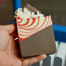 Load image into Gallery viewer, Peppermint Hot Chocolate Soap with Goat Milk
