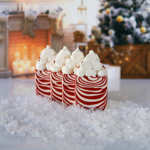 Candy Cane Forest Soap with Coconut Milk