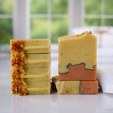 Load image into Gallery viewer, Stay Golden Essential Oil Scented Soap with Buttermilk