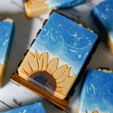Load image into Gallery viewer, Sunflower Sandalwood Soap with Coconut Milk